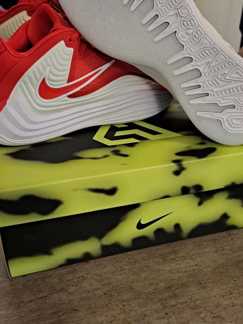 Nike Kids Red High-Top Sneakers